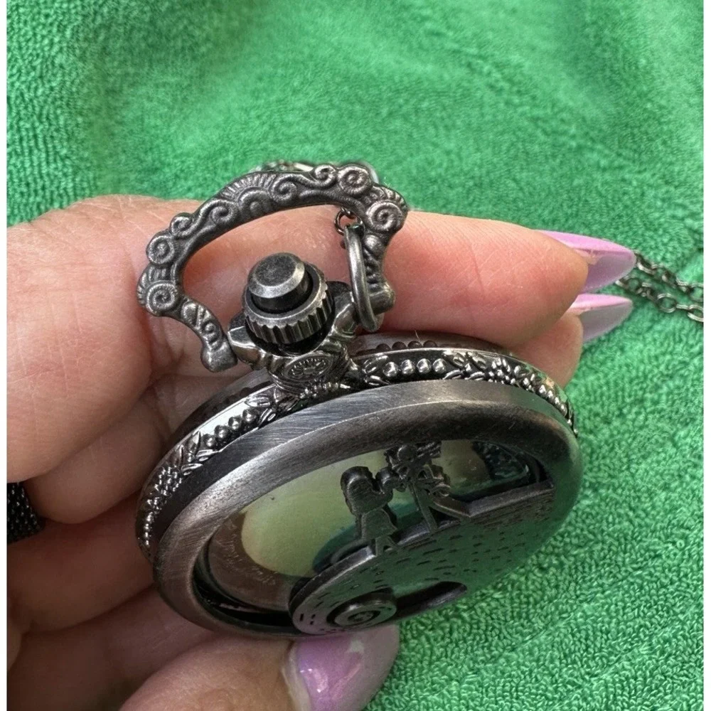 Nightmare Before Christmas Jack Skellington & Sally Decorative Pocket Watch Styl